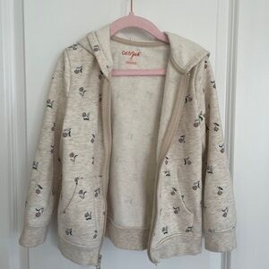 Cat & Jack Beige Floral Kids Hoodie
